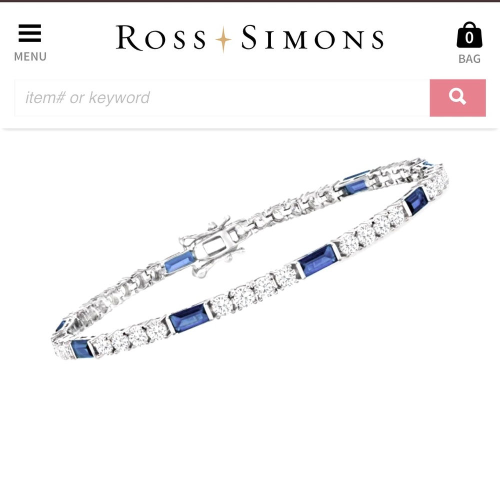 Ross & Simons Sapphire Tennis Bracelet